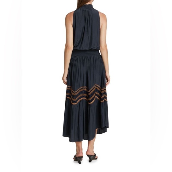 RAMY BROOK Alexis Embroidered Smocked Midi Dress - Picture 3 of 6